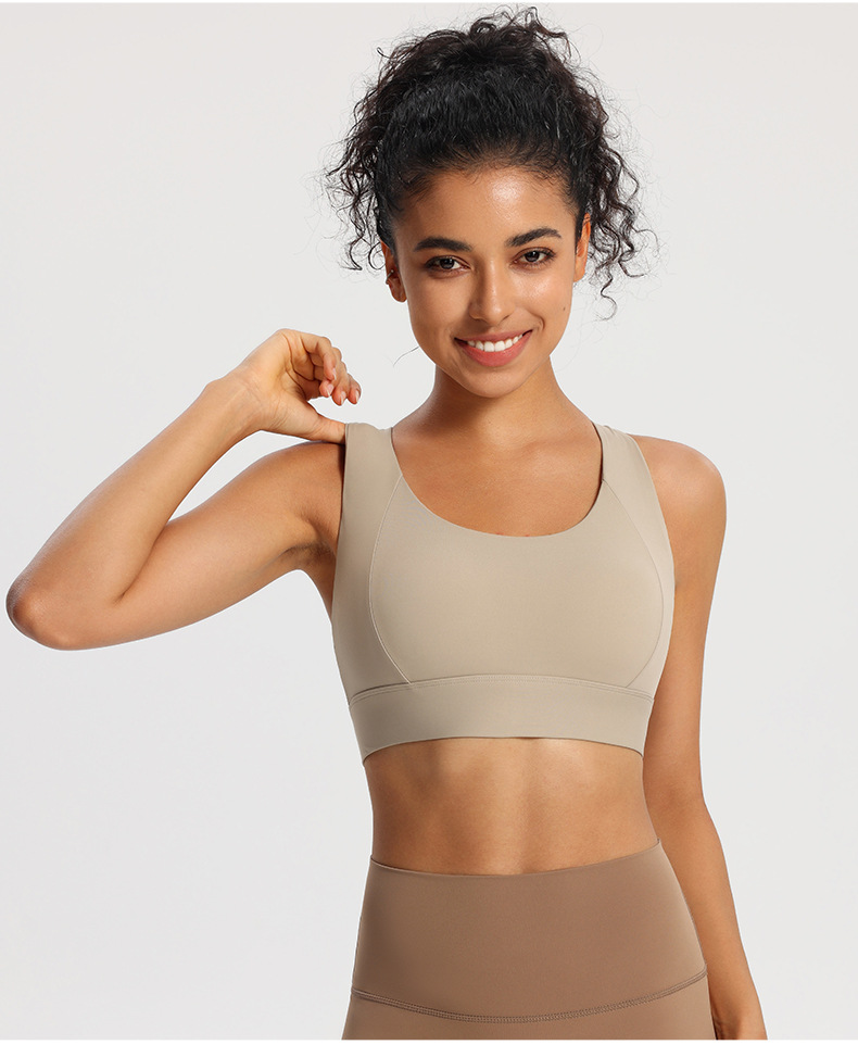 Women Sexy Tank Top Vest Sports Bra Female Yoga Fitness Cross Back Sports Bra